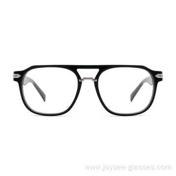 New Unisex All Face Shape Match Double Nose Bar Acetate Eyewear Frames Eyeglasses